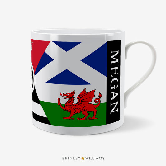 Celtic Natiopns Flag Personalised Mug - Side one