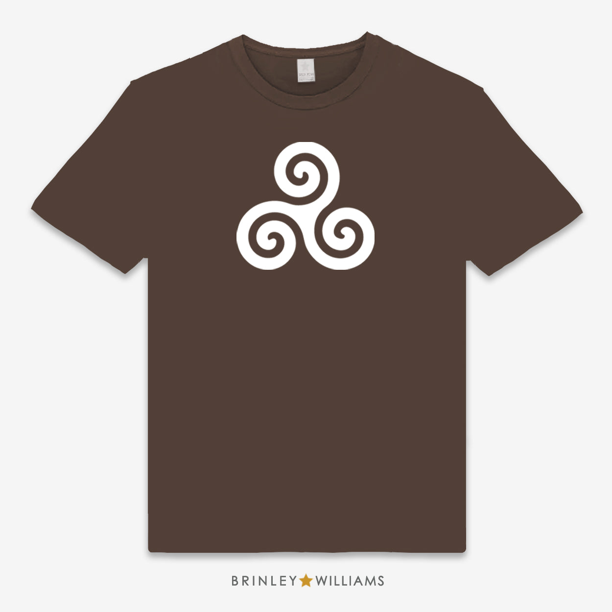 Celtic Triskele Unisex Classic Welsh T-shirt - Chocolate Brown