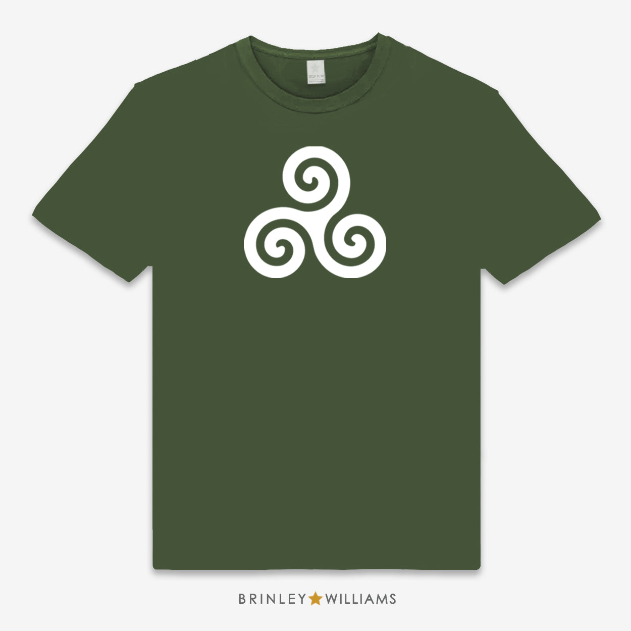 Celtic Triskele Unisex Classic Welsh T-shirt - Military Green