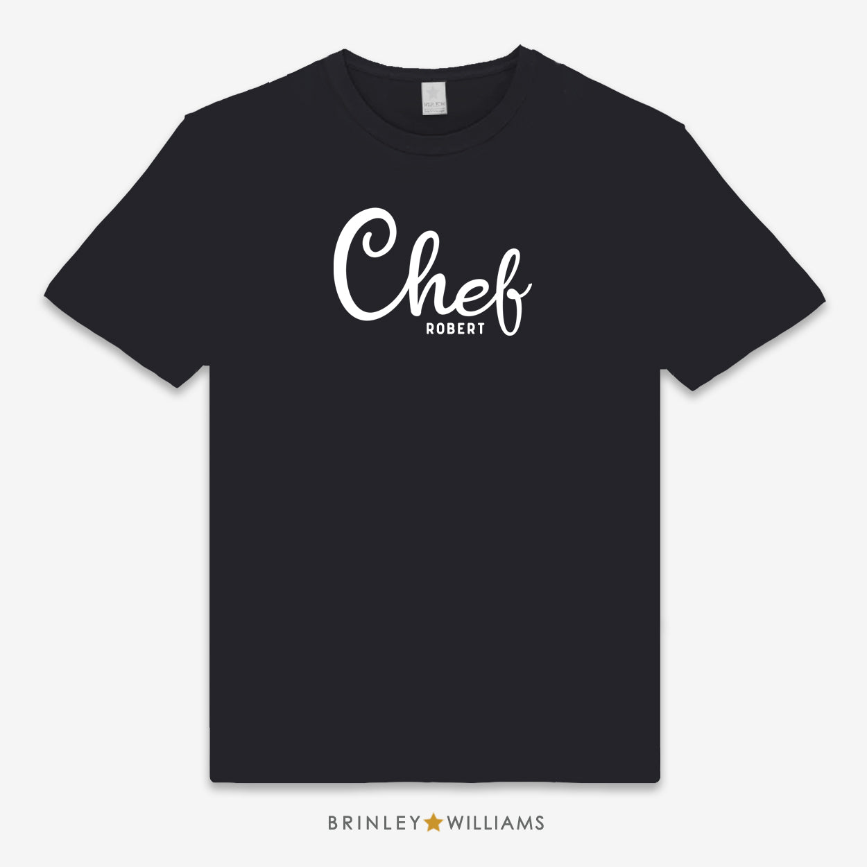 Chef Personalised Unisex Culinary T-shirt - black