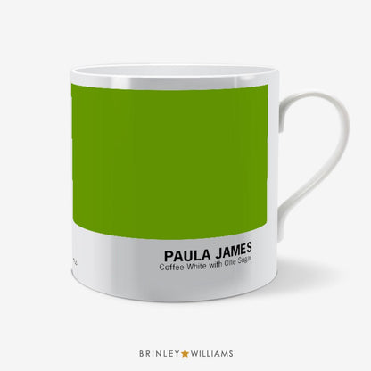 Colour Swatch Personalised Mug - Green