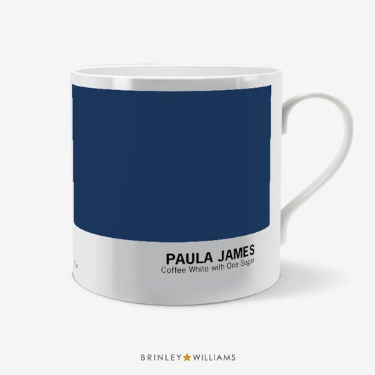 Colour Swatch Personalised Mug - Navy