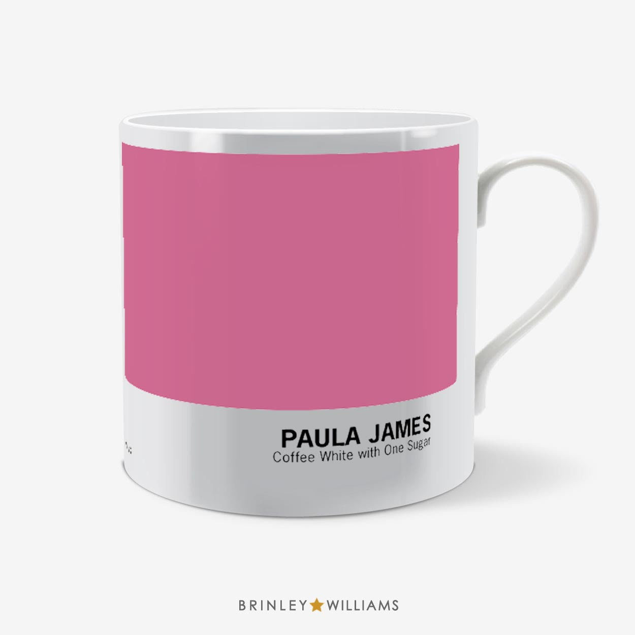 Colour Swatch Personalised Mug - Pink