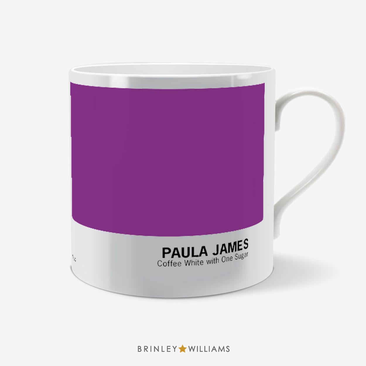 Colour Swatch Personalised Mug - Purple