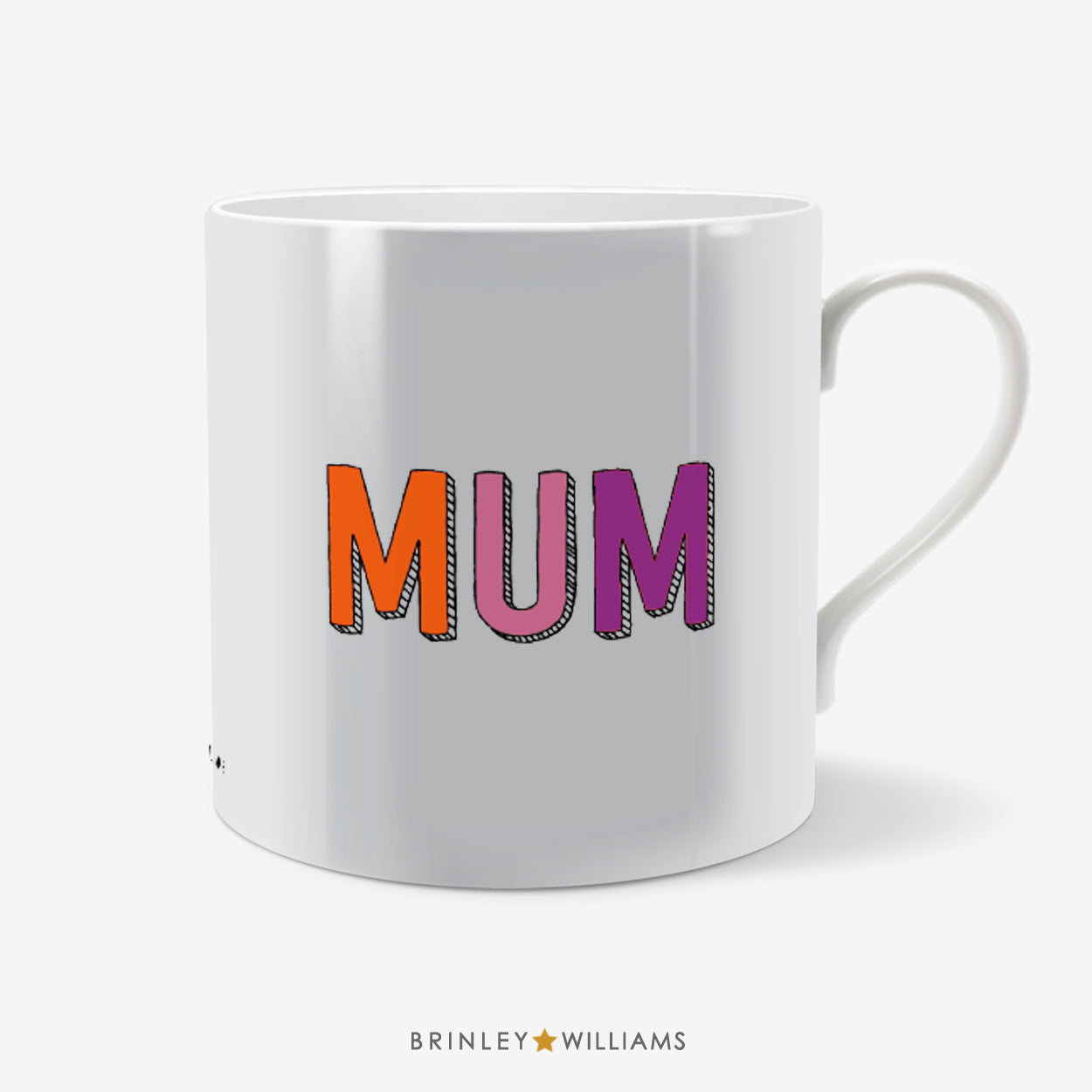 Colourful Typeface Mug - Personalised