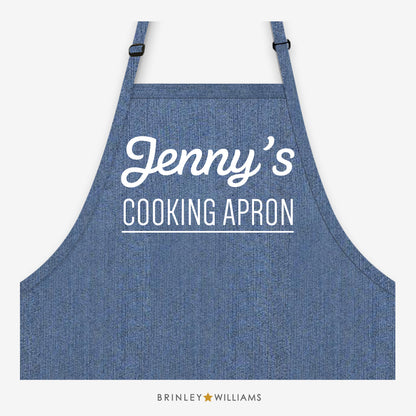 Cooking Apron - Personalised - Blue Denim