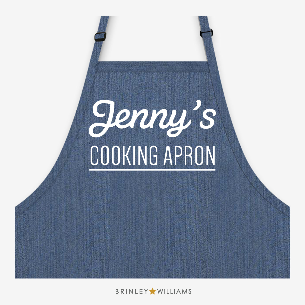 Cooking Apron - Personalised - Indigo Blue Denim