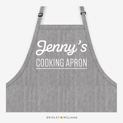Cooking Apron - Personalised - Grey Denim