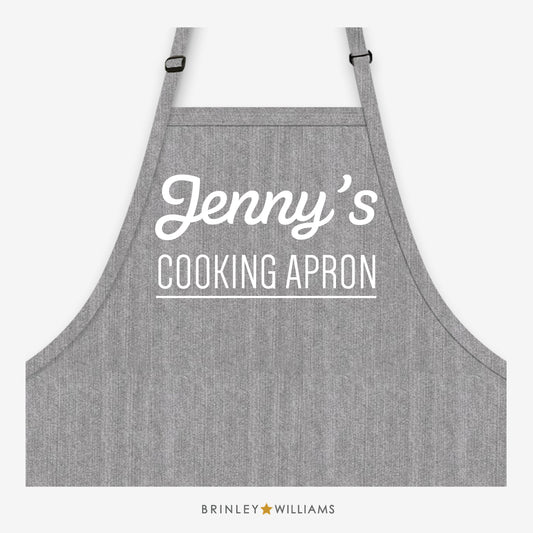 Cooking Apron - Personalised - Grey Denim