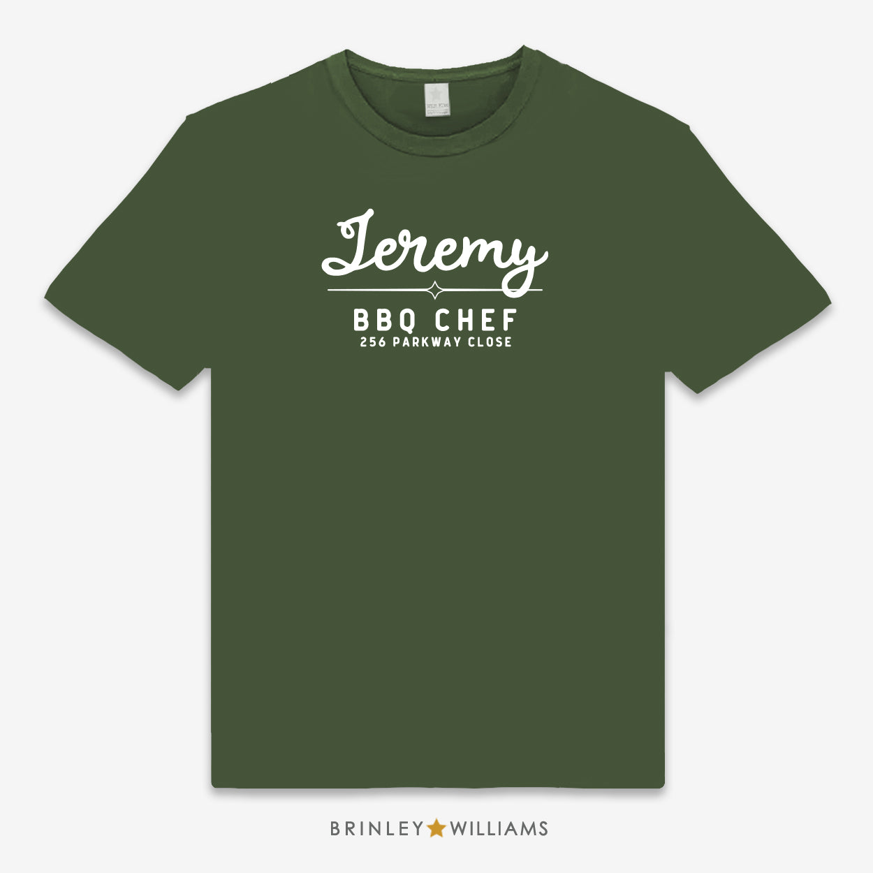 Custom Culinary Unisex T-shirt - Military Green