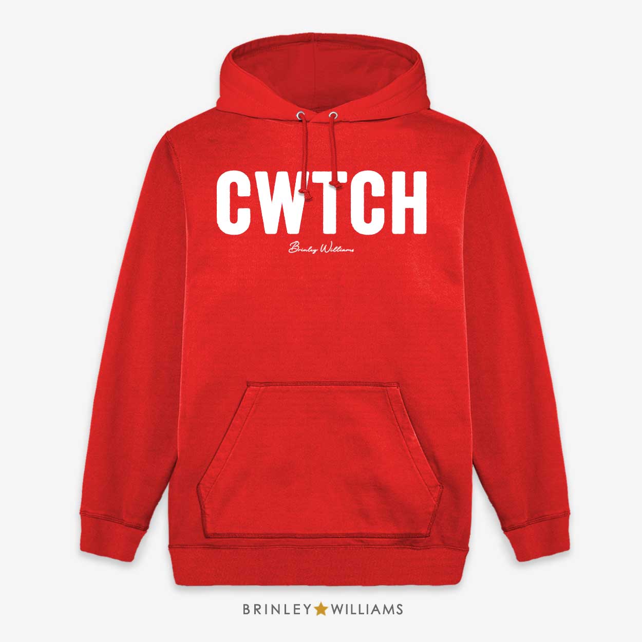 Big Cwtch Unisex Welsh Hoodie - Fire red