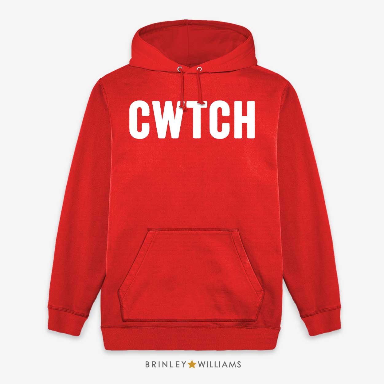 Big Cwtch Unisex Welsh Hoodie - Fire Red