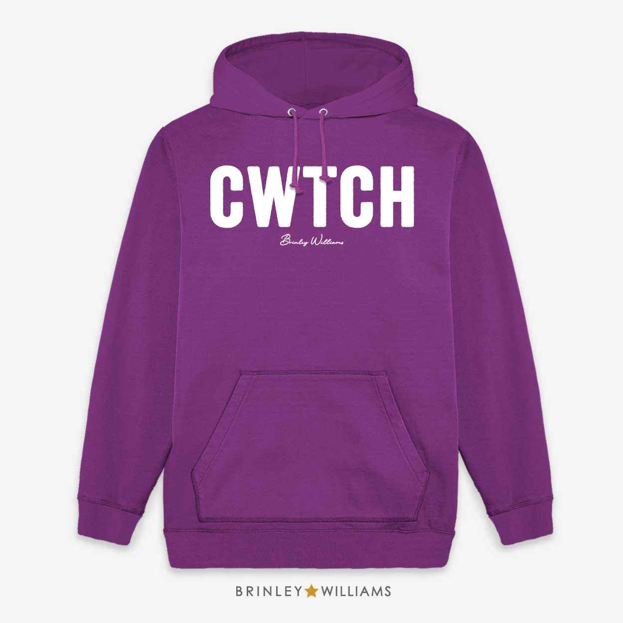 Big Cwtch Unisex Welsh Hoodie - Purple