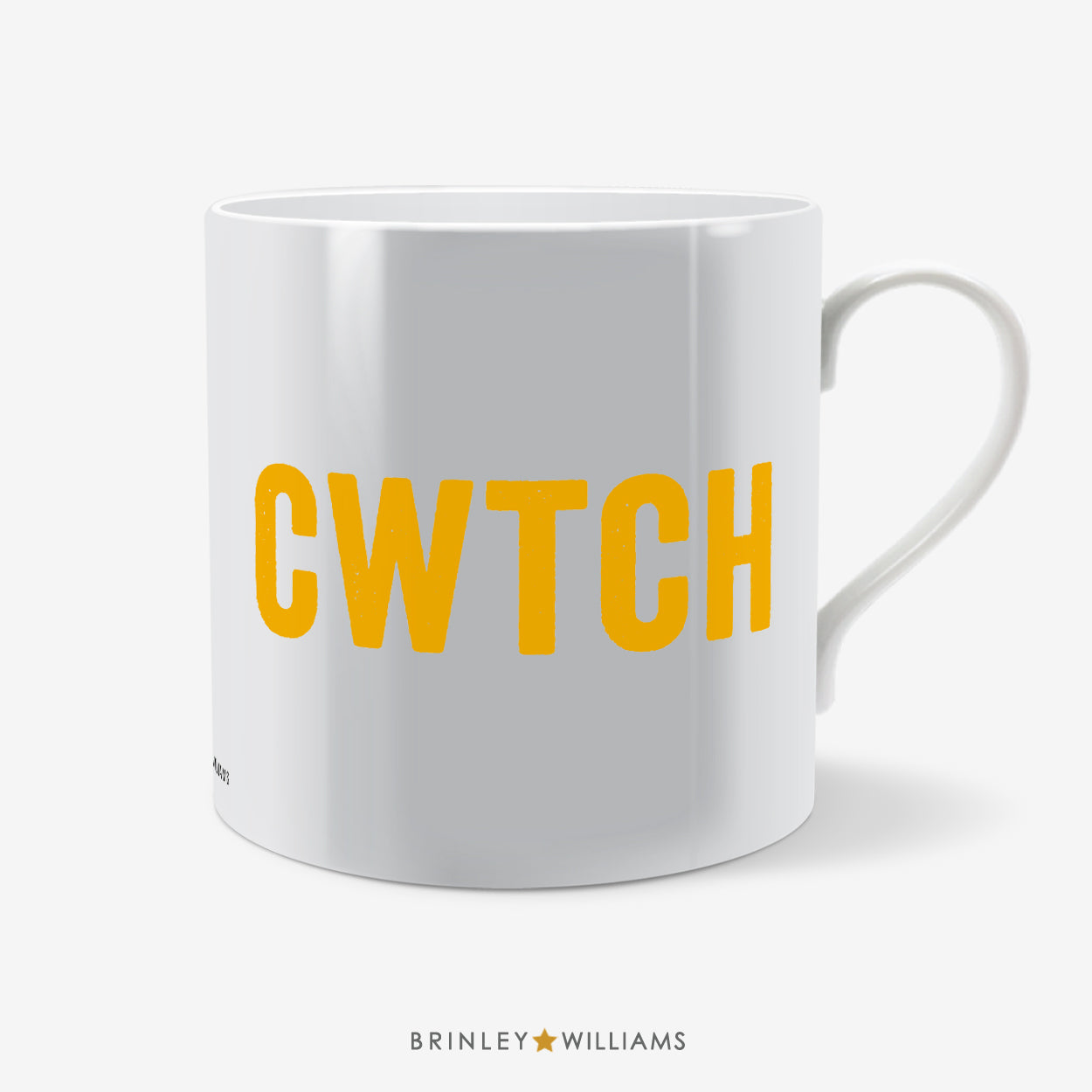 Cwtch Welsh Mug - Yellow