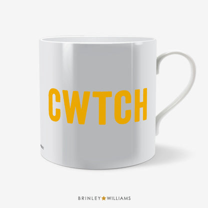Cwtch Welsh Mug - Yellow