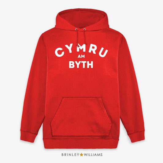 Cymru am Byth Kids Hoodie - Fire red