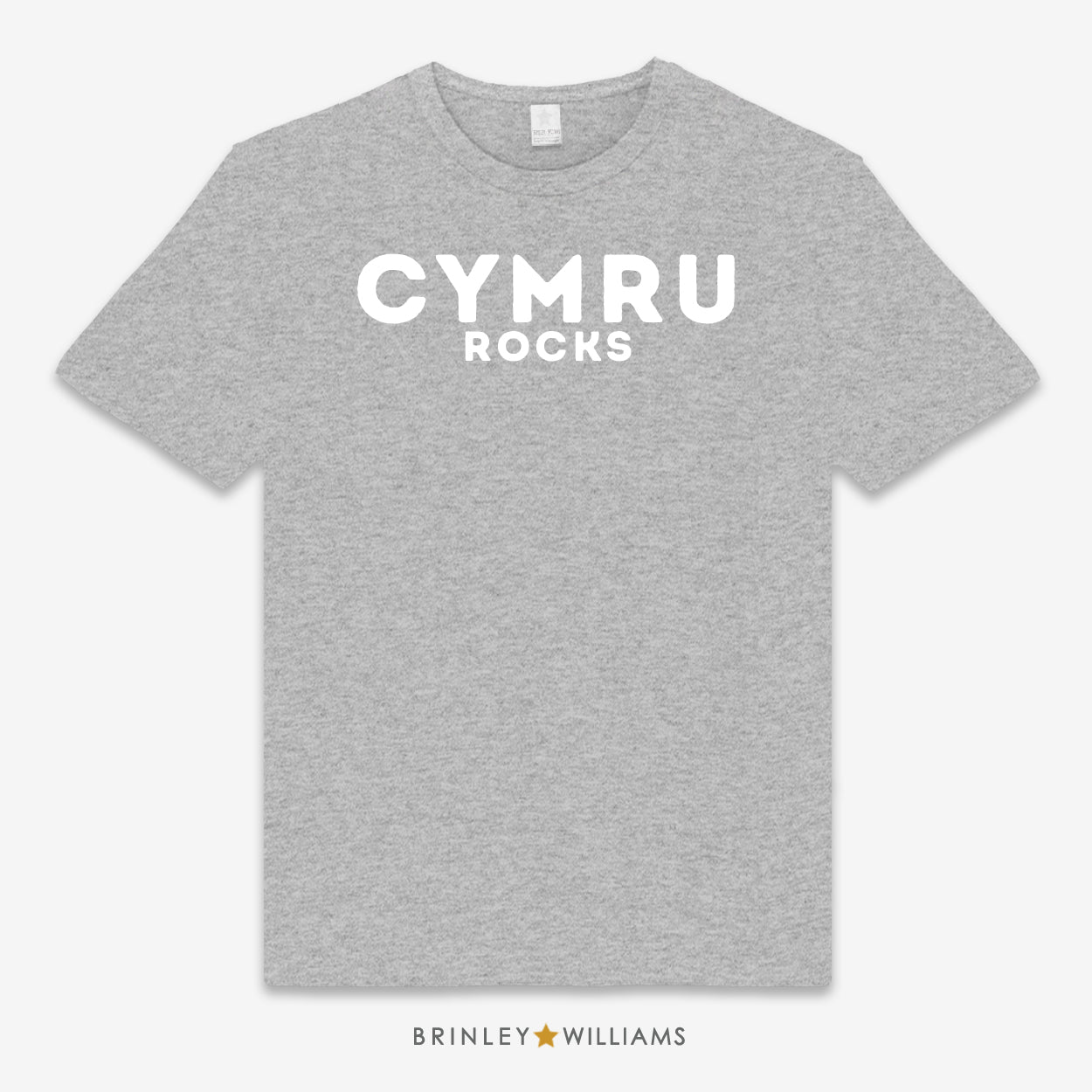 Cymru am Byth Unisex Classic Welsh T-shirt - Heather Grey