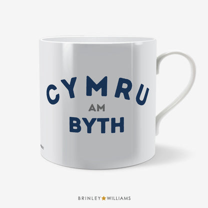 Cymru am Byth Welsh Mug - Navy