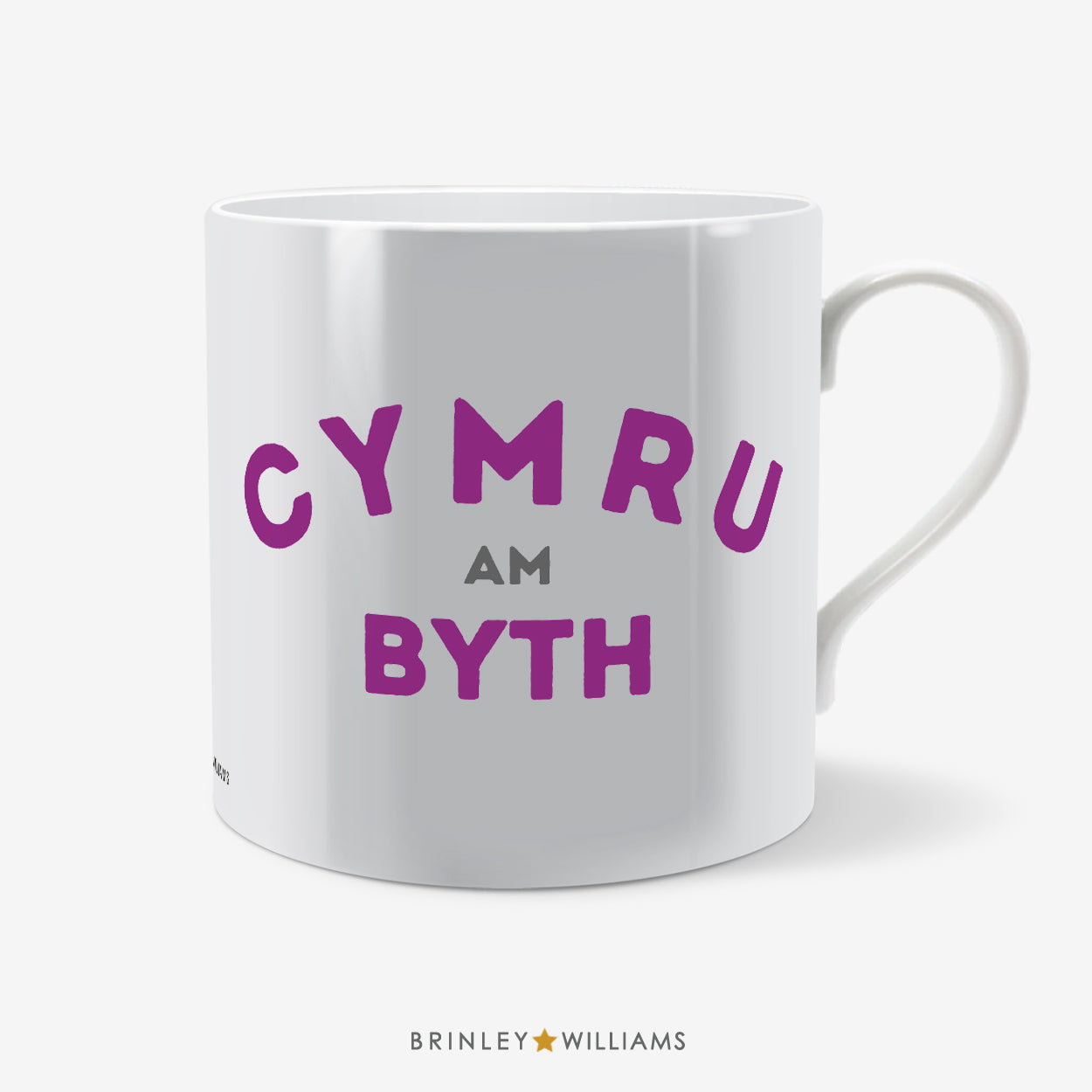 Cymru am Byth Welsh Mug - Purple