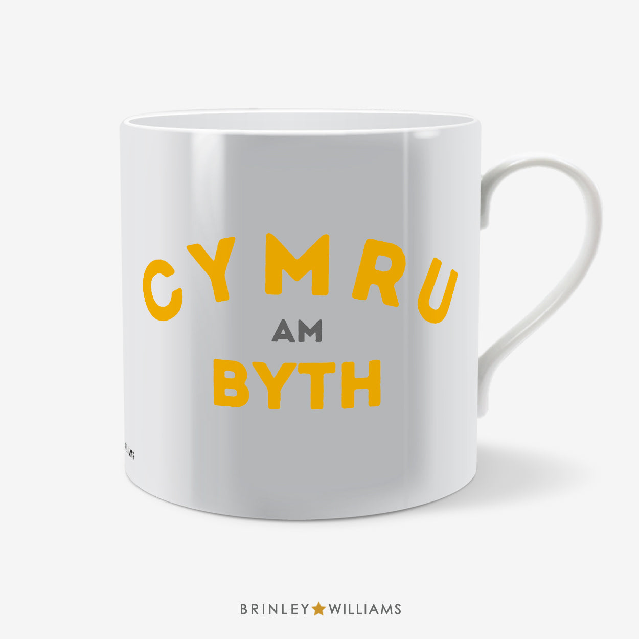 Cymru am Byth Welsh Mug - Yellow
