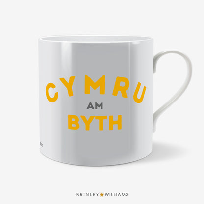 Cymru am Byth Welsh Mug - Yellow