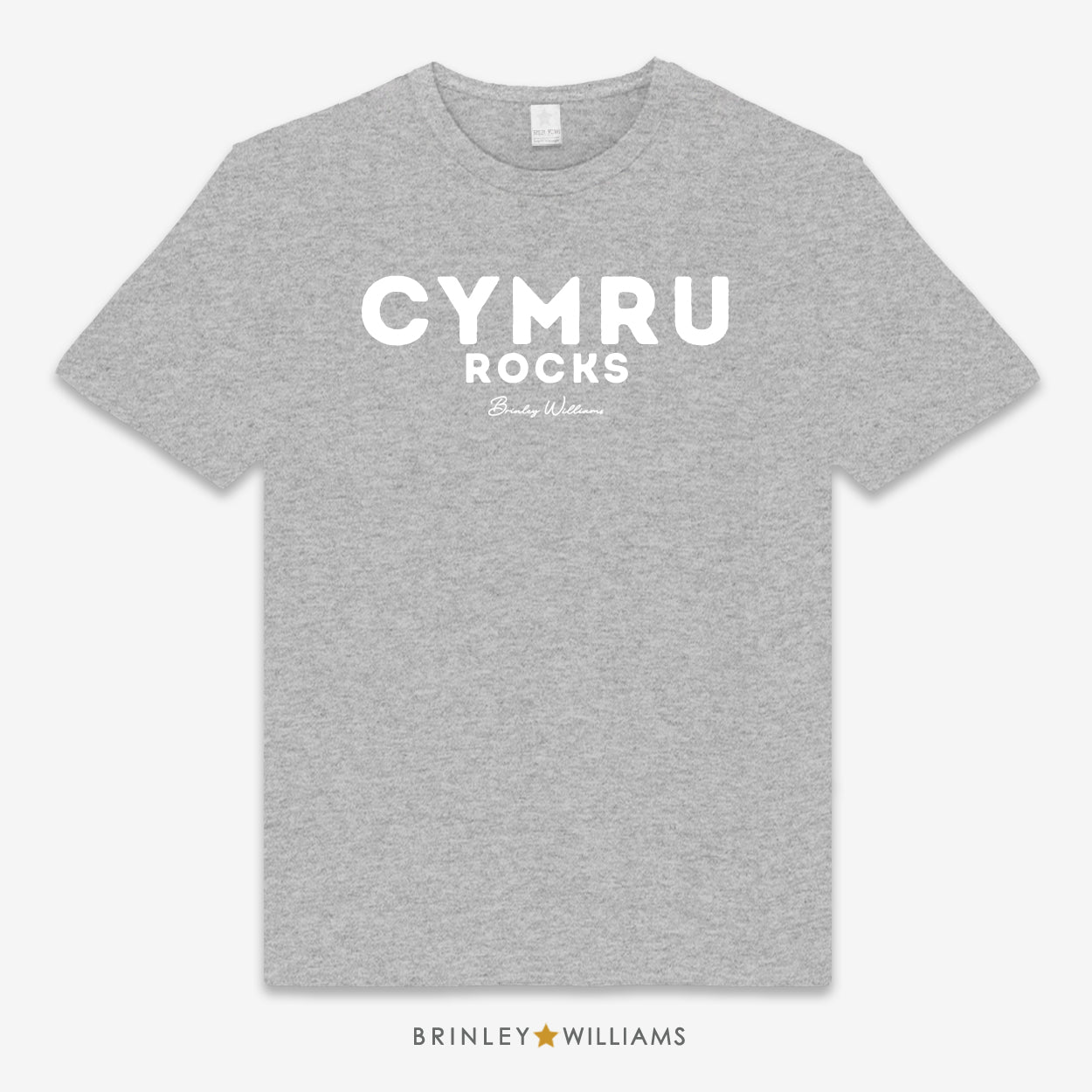 Cymru Rocks Unisex Classic Welsh T-shirt - Heather Grey