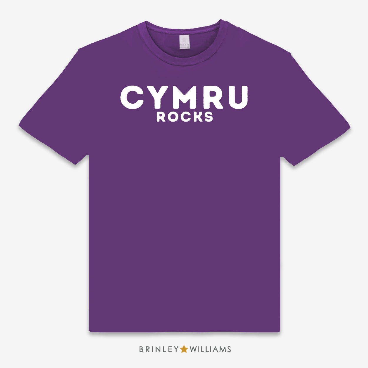 Cymru Rocks Unisex Classic Welsh T-shirt - Purple