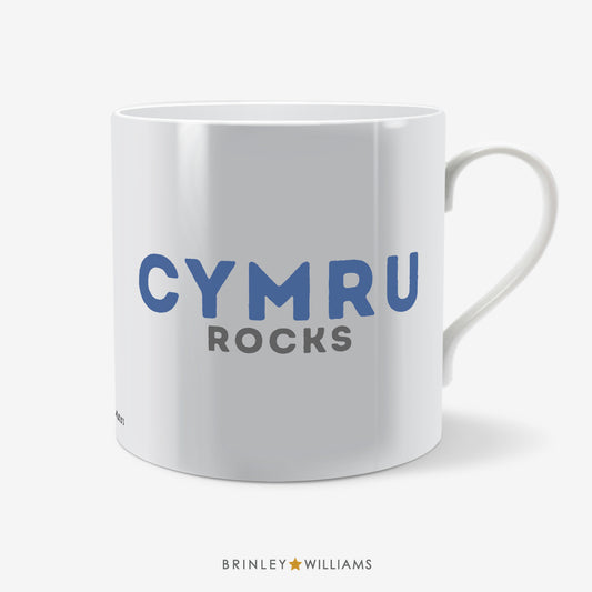 Cymru Rocks Welsh Mug - Blue
