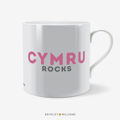 Cymru Rocks Welsh Mug - Pink