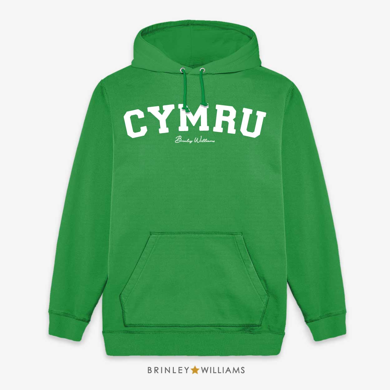 Cymru Unisex Welsh Hoodie - Kelly Green