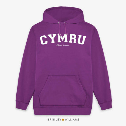 Cymru Unisex Welsh Hoodie - Purple