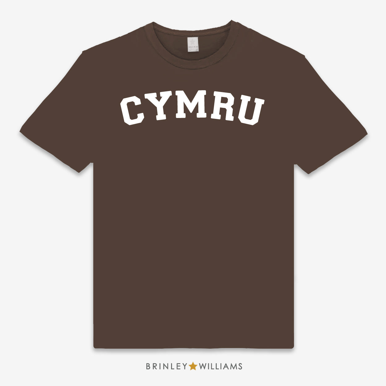 Cymru Unisex Classic Welsh T-shirt - Chocolate Brown