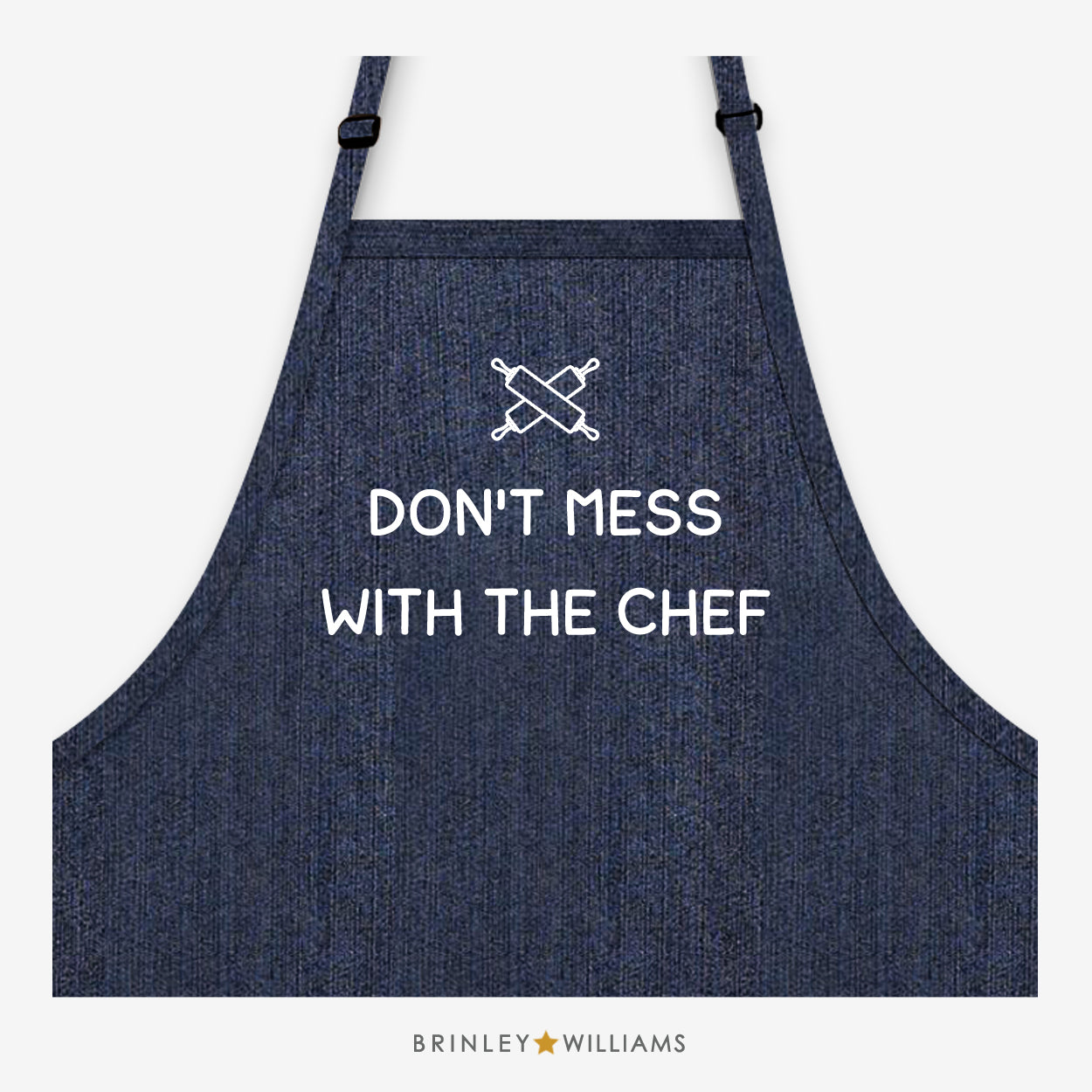 Don't mess with the Chef Indigo Denim Apron