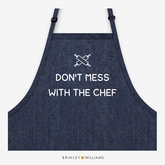 Don't mess with the Chef Indigo Denim Apron