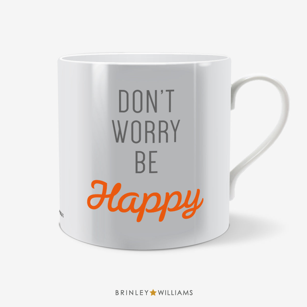 Don't worry be Happy Fun Mug - Orange