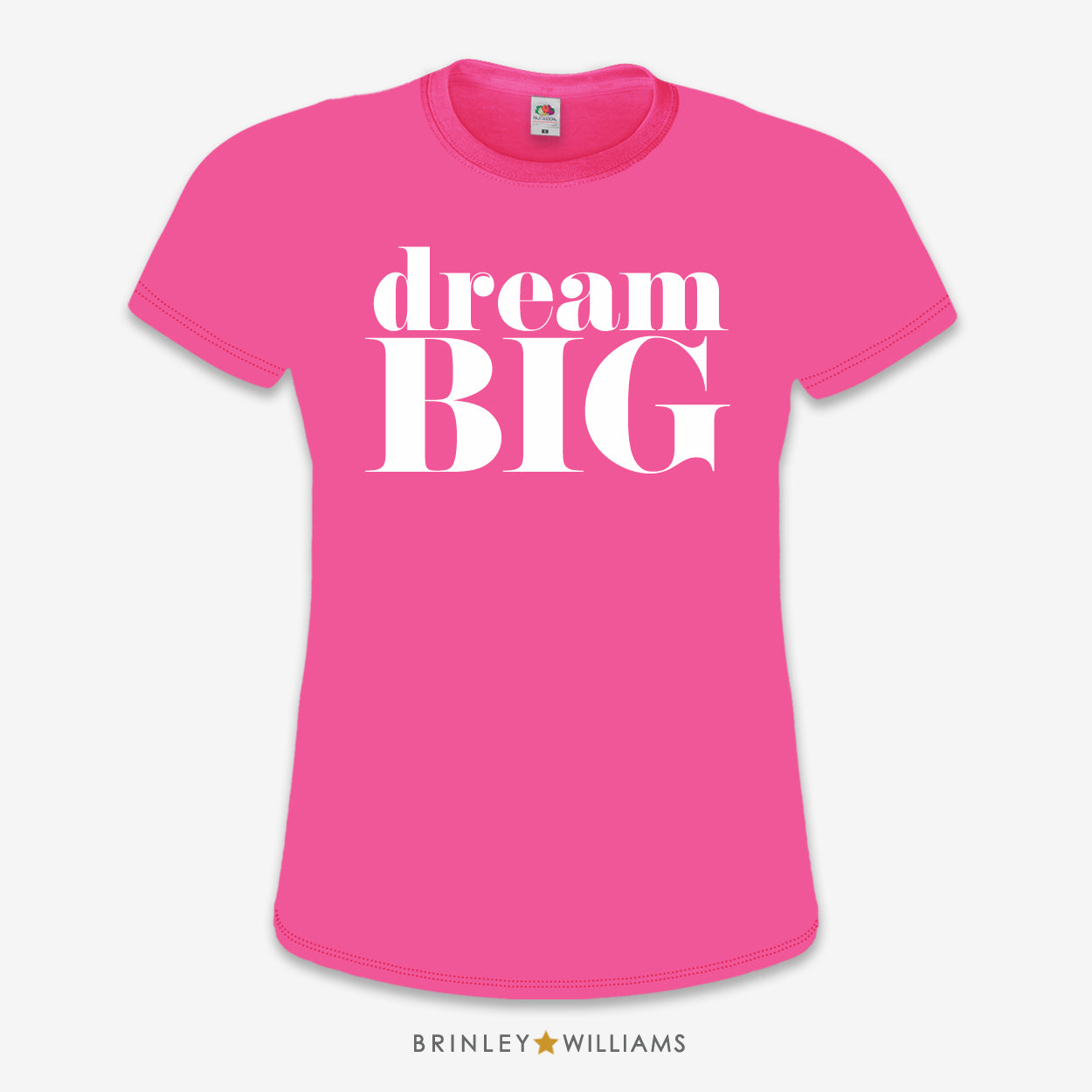 Dream Big Slim Fit T-shirt - Fuchsia
