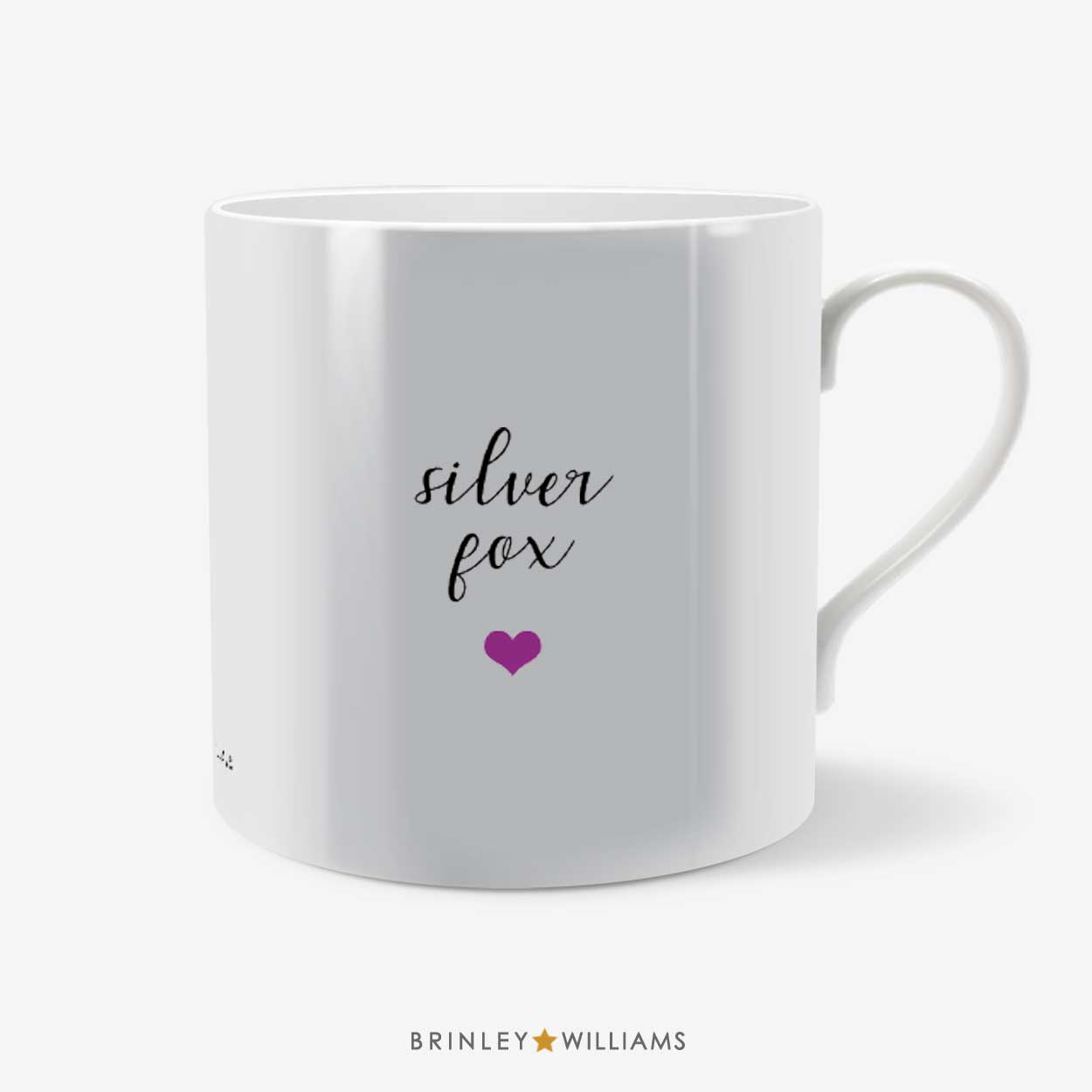 Personalised Terms of endearment mugs with purple heart icon
