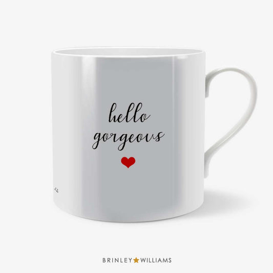 Personalised Terms of endearment mugs with red heart icon