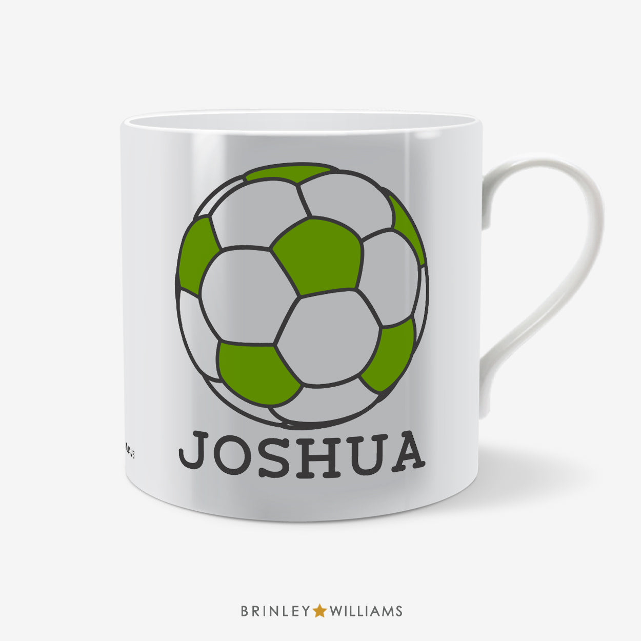 Football Personalised Mug - Green