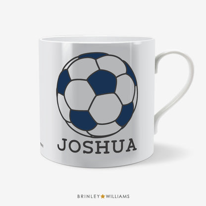 Football Personalised Mug - Navy