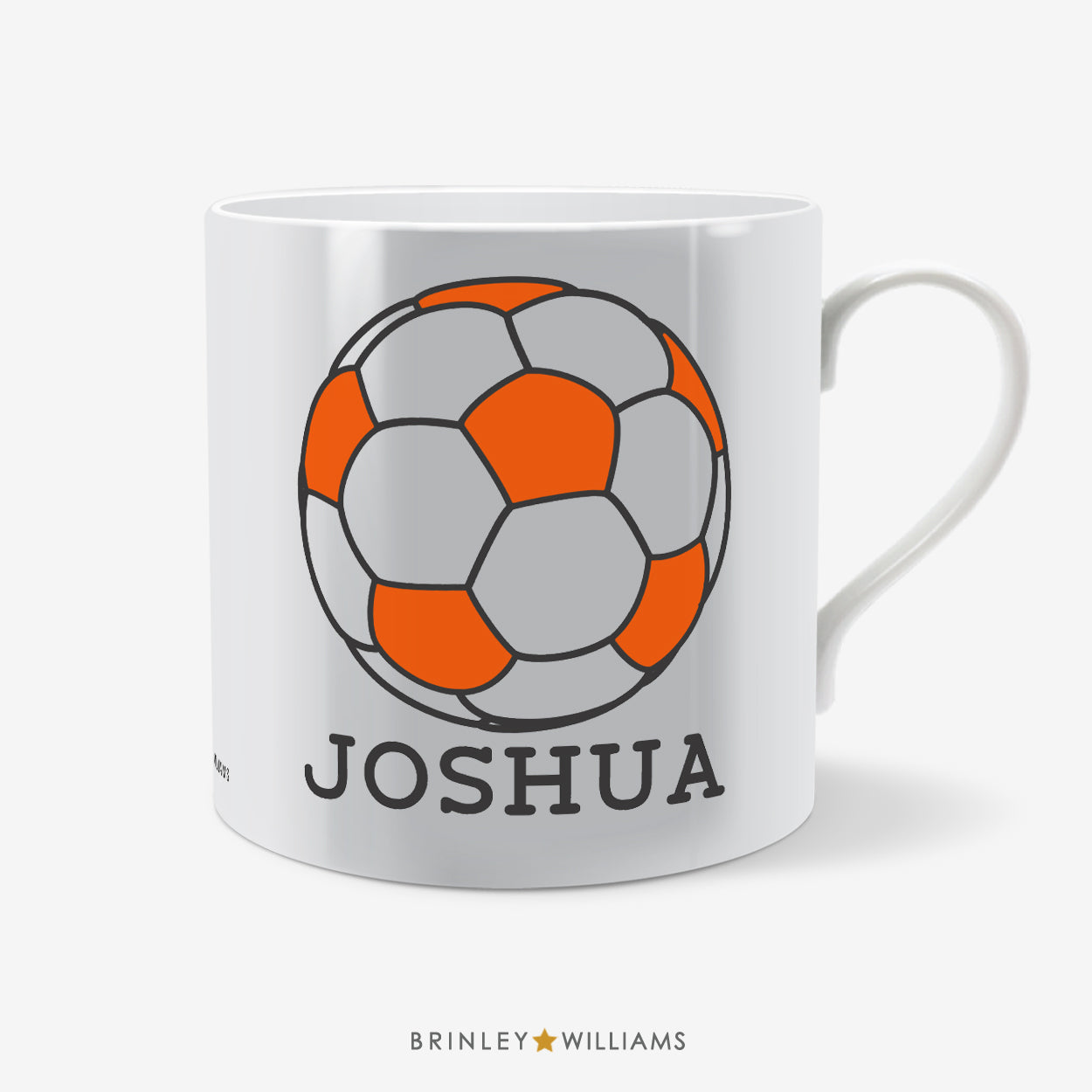 Football Personalised Mug - Orange