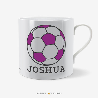 Football Personalised Mug - Purple