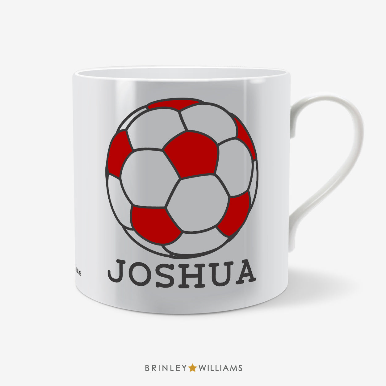 Football Personalised Mug - Red