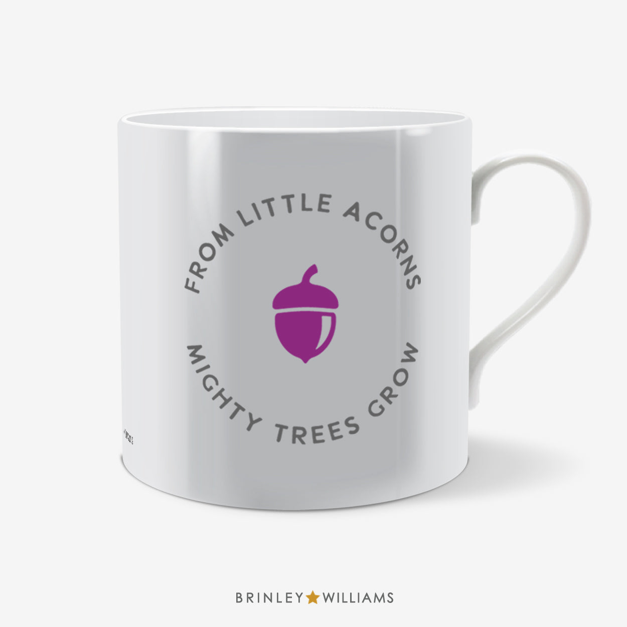 From little acorns mighty trees grow Fun Mug - Purple
