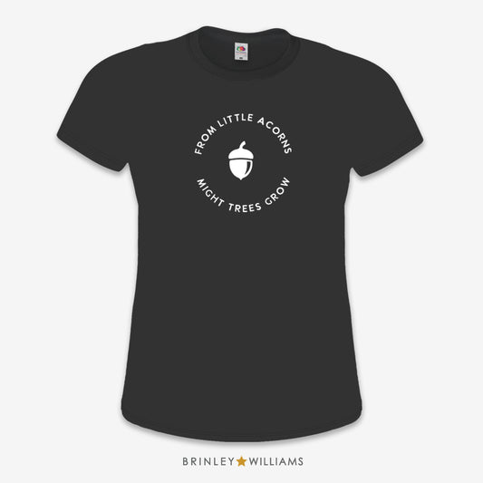 From Little Acorns Slim Fit T-shirt - Black