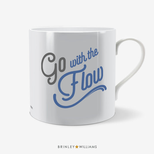 Go with the Flow Fun Mug - Blue