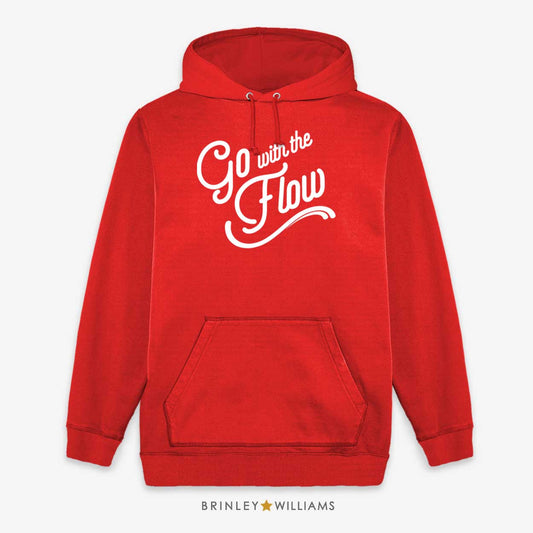 Go with the Flow Kids Unisex Hoodie - Fire red