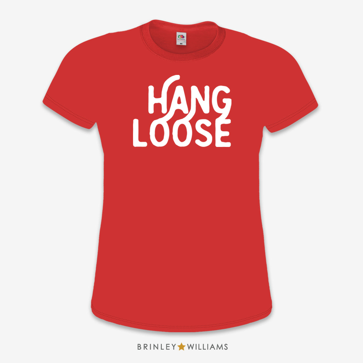 Hang Loose Slim Fit T-shirt - Fire Red