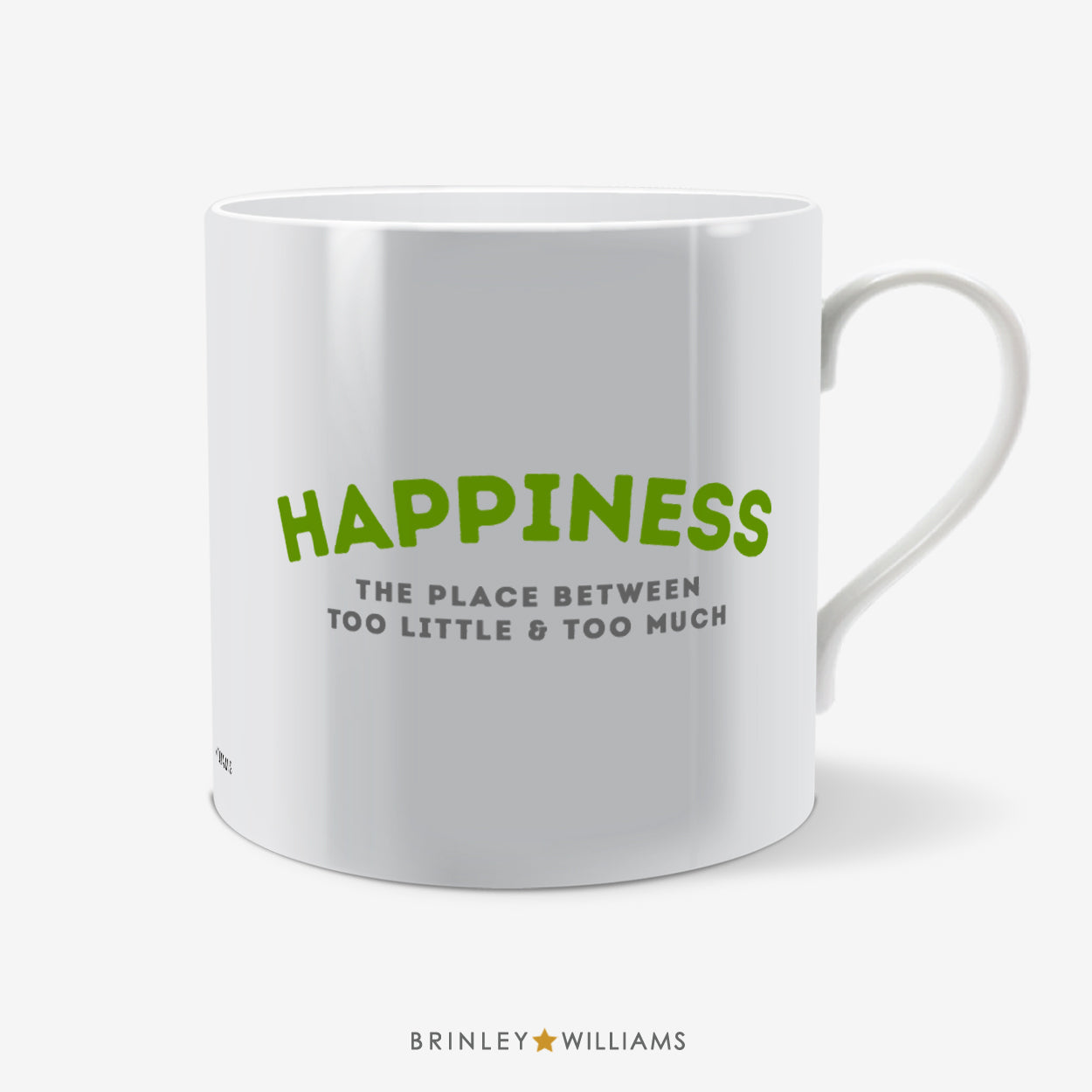 Happiness Quote Fun Mug - Green