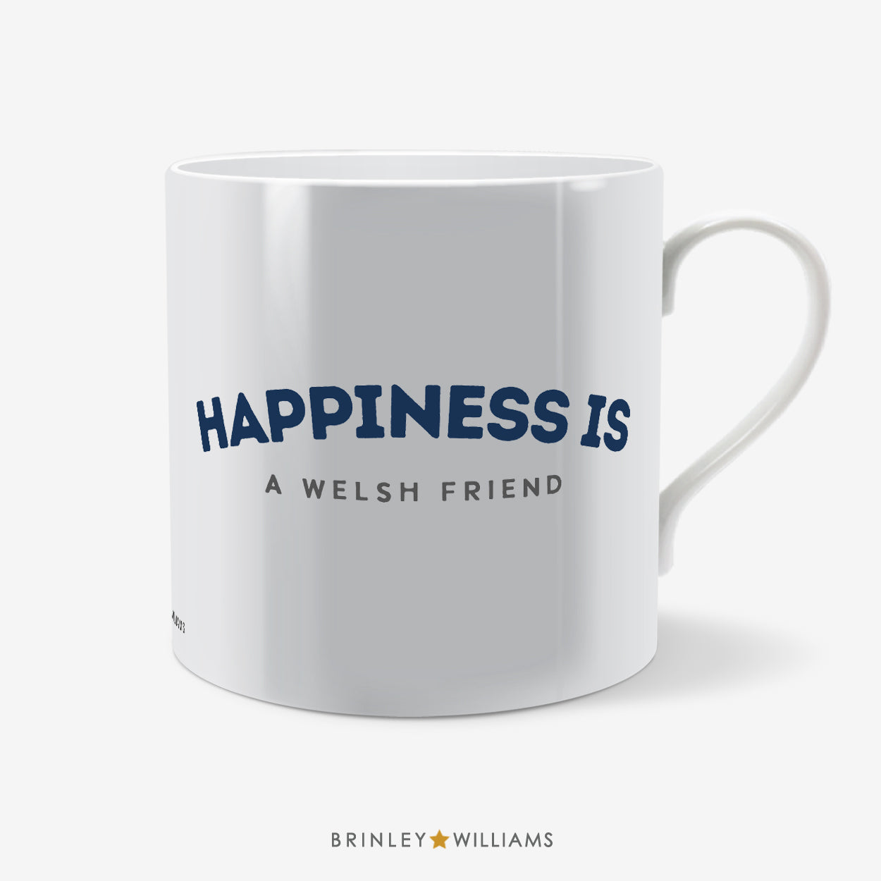 Happiness is a Welsh... Welsh Mug - Navy